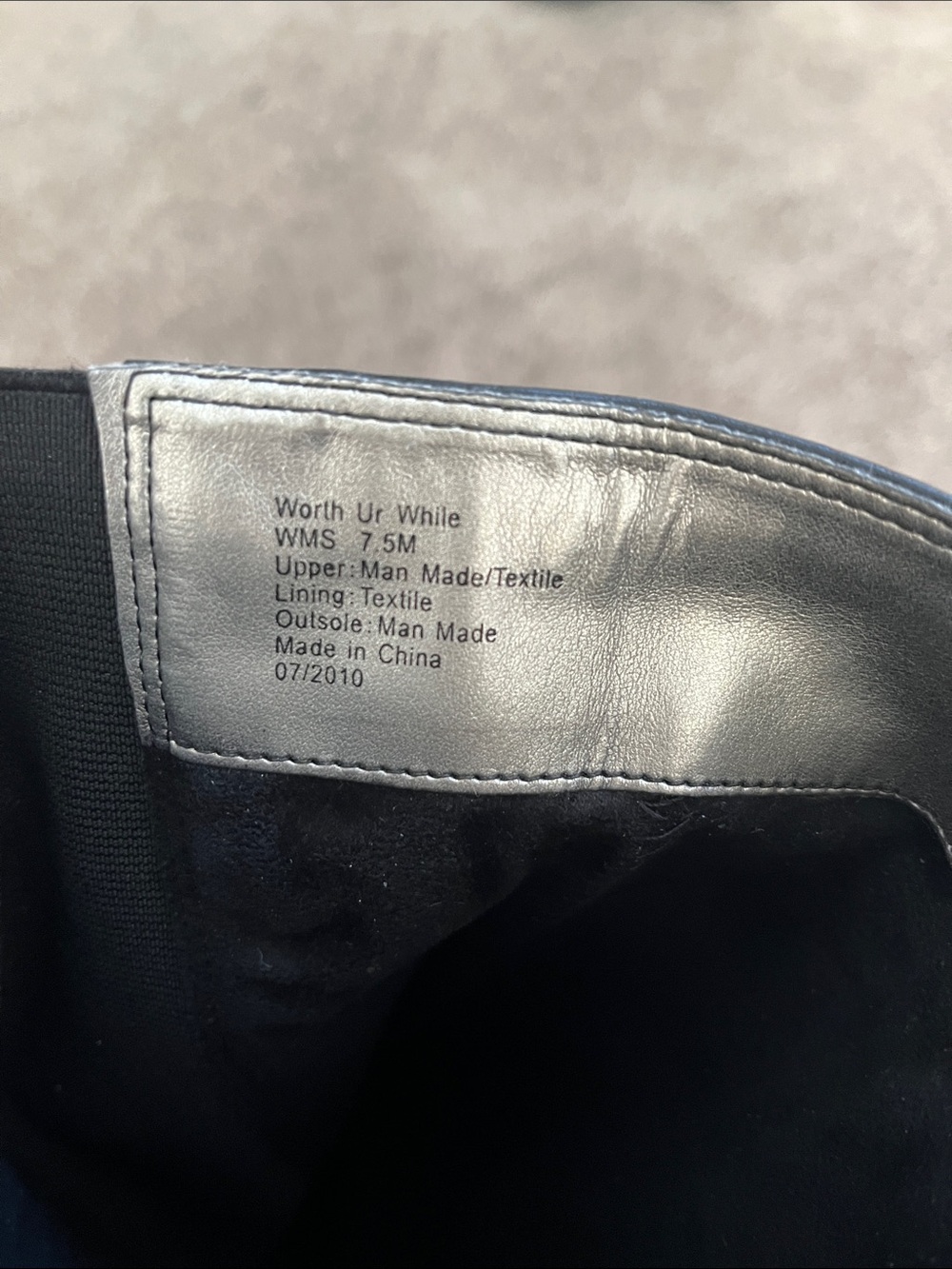 Y2K Kenneth Cole Reaction Wedge Boot, size 7.5 - Picture 10 of 11